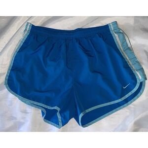 Nike Dri-Fit Running‎ Shorts, Teal, Light Blue trim With White. Med 2013